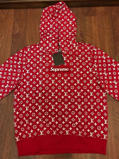 supreme lv bear hoodie|supreme hoodie louis vuitton.